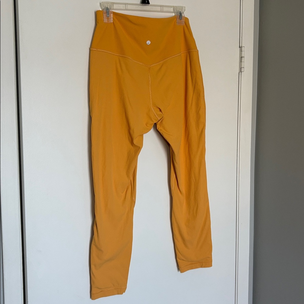 NEW Lululemon Align Ribbed High-Rise Pant 25" Mango Dream size 12 - Picture 4 of 6